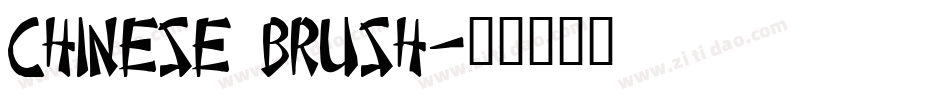 Chinese Brush字体转换